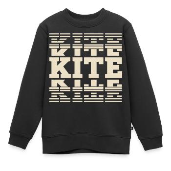 Kitesurfen Kitesurf Kitesurfer Kiteboard - Kinder Premium Organic Sweatshirt - Schwarz - Vorne - AI Model Kid Female (0cm)