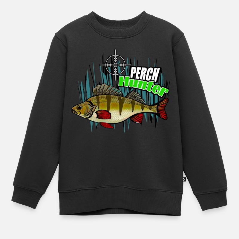 Chasseur de perches - Sweat Premium enfant bio - noir