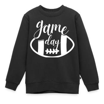 JOUR DE JEU - Sweat Premium enfant bio - noir - Devant - AI Model Kid Female (0cm)