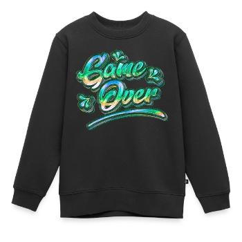 Game Over Graffiti - Sweat Premium enfant bio - noir - Devant - AI Model Kid Female (0cm)