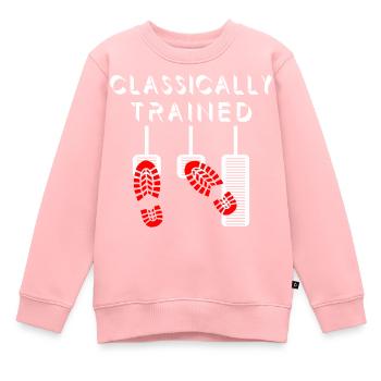 Manuelle Gangschaltung Knüppelschaltung - Kinder Premium Organic Sweatshirt - Rosa - Vorne - AI Model Kid Female (0cm)