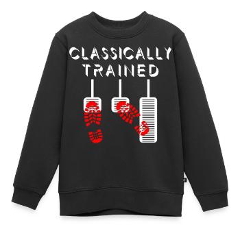 Manuelle Gangschaltung Knüppelschaltung - Kinder Premium Organic Sweatshirt - Schwarz - Vorne - AI Model Kid Female (0cm)