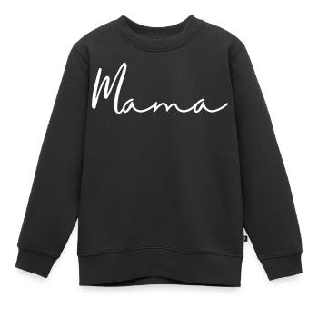 Mamma - Kinder Premium Organic Sweatshirt - Schwarz - Vorne - AI Model Kid Female (0cm)