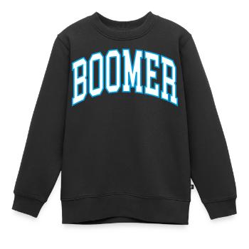 Boomer - Kinder Premium Organic Sweatshirt - Schwarz - Vorne - AI Model Kid Female (0cm)