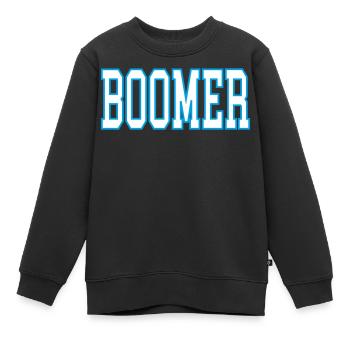 Boomer - Kinder Premium Organic Sweatshirt - Schwarz - Vorne - AI Model Kid Female (0cm)