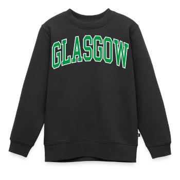 Glasgow - Kinder Premium Organic Sweatshirt - Schwarz - Vorne - AI Model Kid Female (0cm)