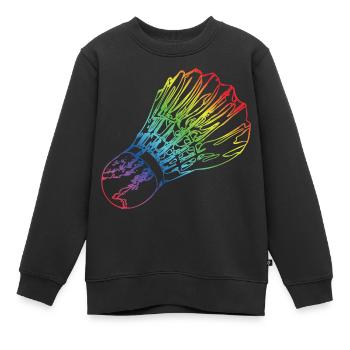 Federball - Kinder Premium Organic Sweatshirt - Schwarz - Vorne - AI Model Kid Female (0cm)