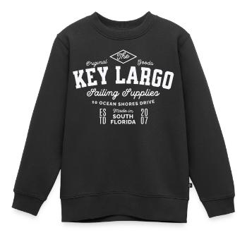 Key Largo Sailing supplies South Florida - Sweat Premium enfant bio - noir - Devant - AI Model Kid Female (0cm)