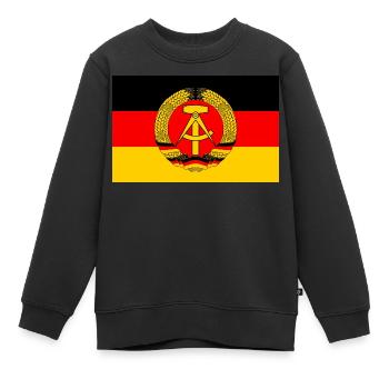 Drapeau de la RDA (original) - Sweat Premium enfant bio - noir - Devant - AI Model Kid Female (0cm)