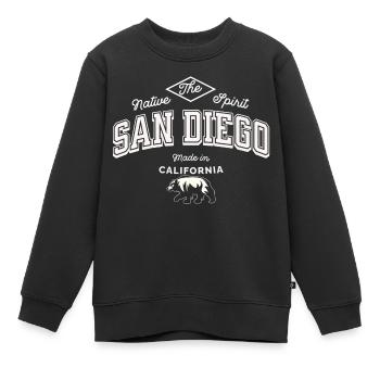 San Diego Der einheimische Geist - Kinder Premium Organic Sweatshirt - Schwarz - Vorne - AI Model Kid Female (0cm)