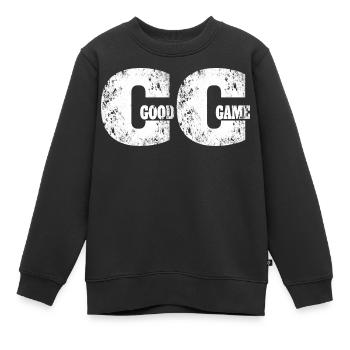 Bon jeu de jeu Zocker Zocken Gamer Gamepad - Sweat Premium enfant bio - noir - Devant - AI Model Kid Female (0cm)