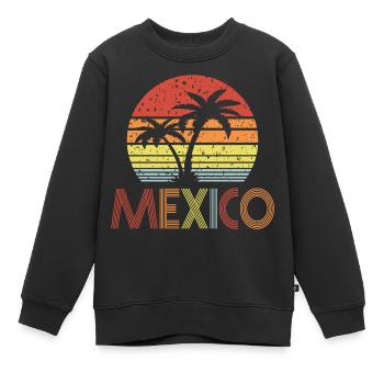 Mexique - Sweat Premium enfant bio - noir - Devant - AI Model Kid Female (0cm)