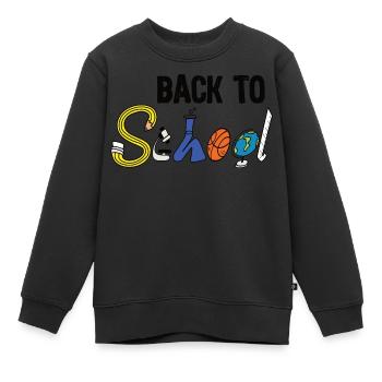 Back to school - Kinder Premium Organic Sweatshirt - Schwarz - Vorne - AI Model Kid Female (0cm)