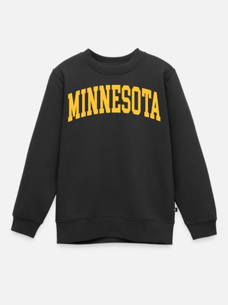 Jaune Minnesota - Sweat Premium enfant bio - noir