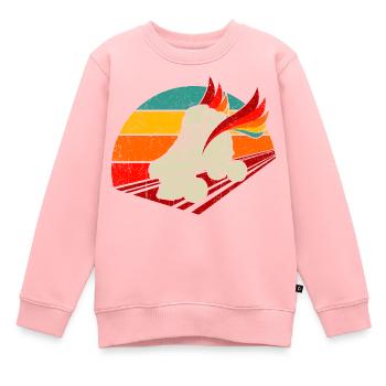 Retro Rollschuhe Vintage - Kinder Premium Organic Sweatshirt - Rosa - Vorne - AI Model Kid Female (0cm)