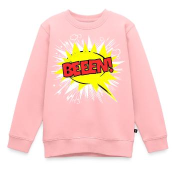 Ben Name Lustige Sprechblase Beeen! - Kinder Premium Organic Sweatshirt - Rosa - Vorne - AI Model Kid Female (0cm)