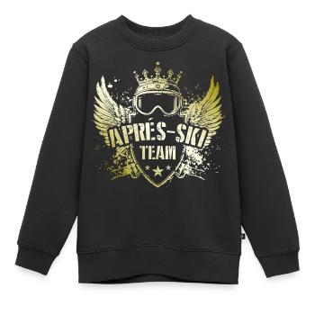 Après-ski Ski Equipe Ski - Sweat Premium enfant bio - noir - Devant - AI Model Kid Female (0cm)