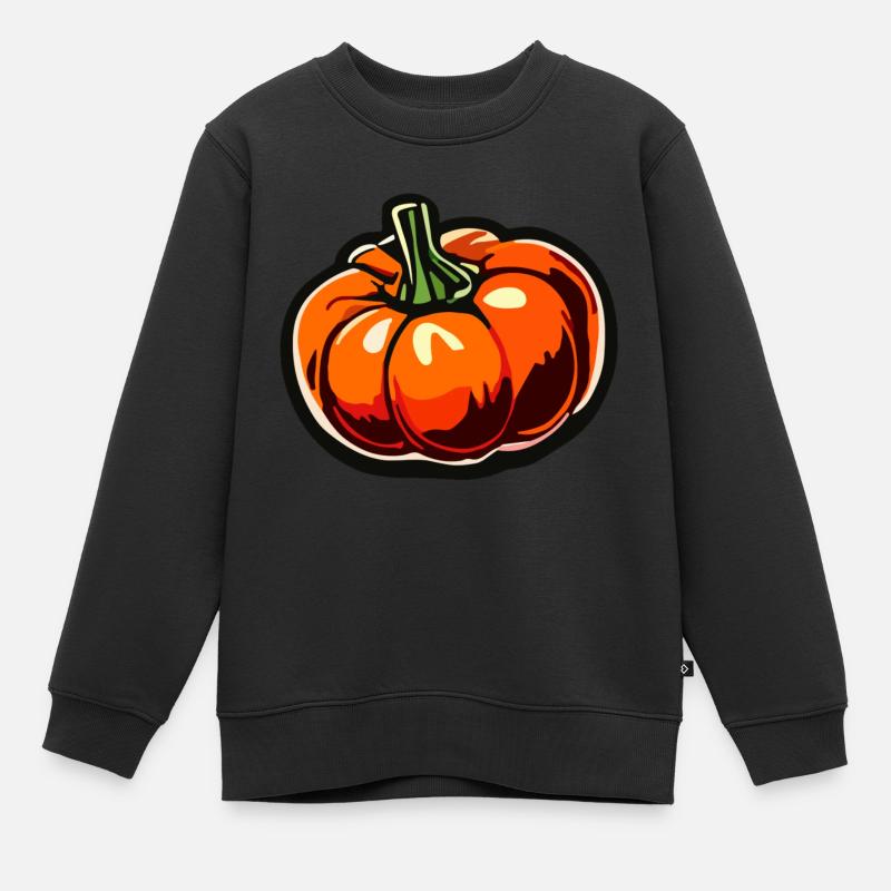 Alimentation / Légumes / Marché / Vitamines / Design - Sweat Premium enfant bio - noir