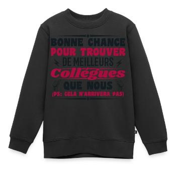 Kollege Kollegen Humor Geschenk Ruhestand - Kinder Premium Organic Sweatshirt - Schwarz - Vorne - AI Model Kid Female (0cm)
