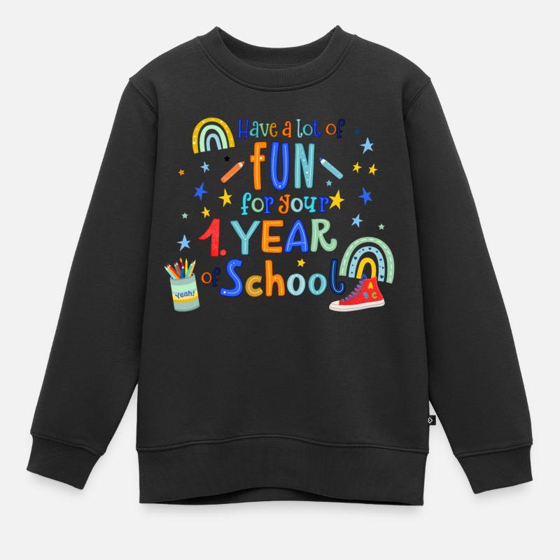 Début de l’école - Sweat Premium enfant bio - noir
