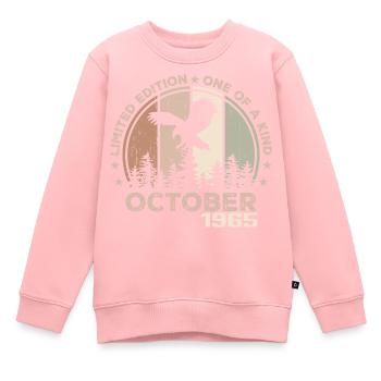 Incomparable depuis octobre 1965 59 Anniversaire - Sweat Premium enfant bio - rose - Devant - AI Model Kid Female (0cm)