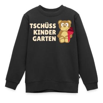 Teddy Tschüss Kindergarten - Kinder Premium Organic Sweatshirt - Schwarz - Vorne - AI Model Kid Female (0cm)