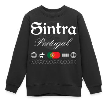 Sintra Portugal Streetwear Reise Souvenir - Kinder Premium Organic Sweatshirt - Schwarz - Vorne - AI Model Kid Female (0cm)