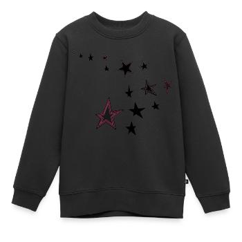 sternchen - Kinder Premium Organic Sweatshirt - Schwarz - Vorne - AI Model Kid Female (0cm)