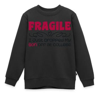 I Just Dropped My Son At College Drop Off For Moms - Sweat Premium enfant bio - noir - Devant - AI Model Kid Female (0cm)