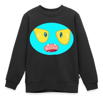Monster - Kinder Premium Organic Sweatshirt - Schwarz - Vorne - AI Model Kid Female (0cm)