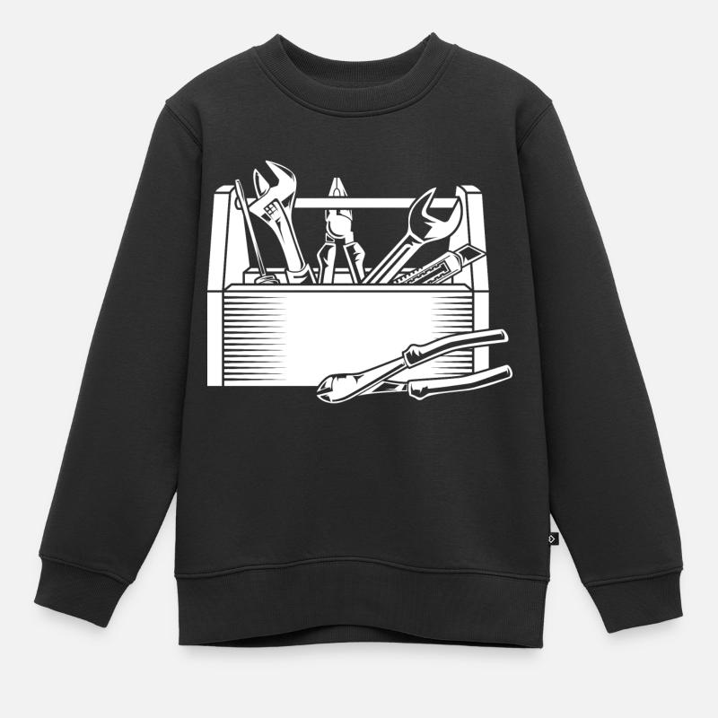 Mécanicien - Sweat Premium enfant bio - noir