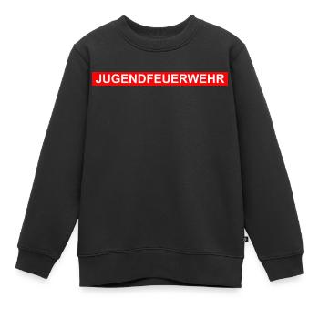 Jugendfeuerwehr - Kinder Premium Organic Sweatshirt - Schwarz - Vorne - AI Model Kid Female (0cm)