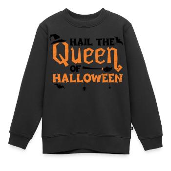 Hail The Queen Of Halloween - witch - Kids Premium Organic Sweatshirt - black - Front - AI Model Kid Female (0cm)