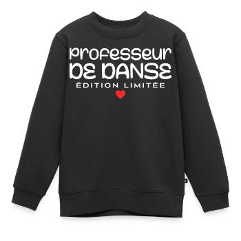 Professeur de danse - Sweat Premium enfant bio - noir - Devant - AI Model Kid Female (0cm)