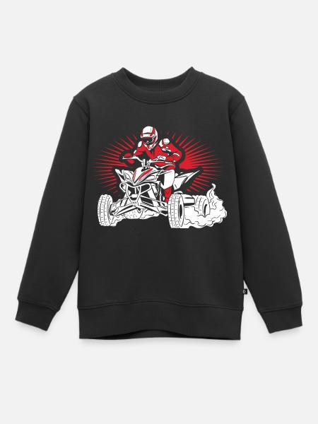 Quad - Kinder Premium Organic Sweatshirt - Schwarz