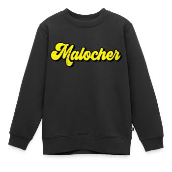 Malocher - Kinder Premium Organic Sweatshirt - Schwarz - Vorne - AI Model Kid Female (0cm)