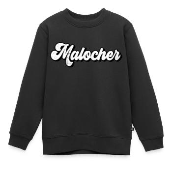 Malocher - Kinder Premium Organic Sweatshirt - Schwarz - Vorne - AI Model Kid Female (0cm)