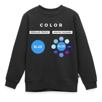 Grafiker Designerin Grafik Designer Künstlerin - Kinder Premium Organic Sweatshirt - Schwarz - Vorne - AI Model Kid Female (0cm)