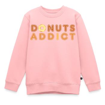 Donuts addict gold - Kids Premium Organic Sweatshirt - rose - Front - AI Model Kid Female (0cm)