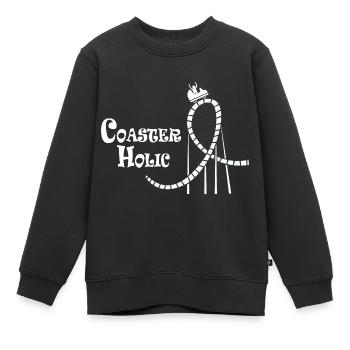 Ingénieur des montagnes russes - Sweat Premium enfant bio - noir - Devant - AI Model Kid Female (0cm)