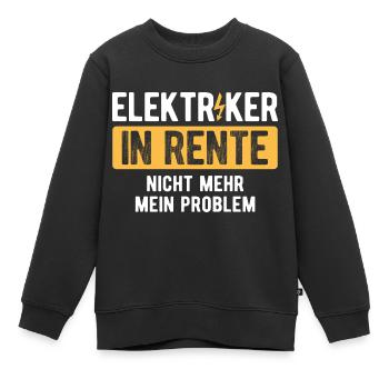 Elektriker Strom Elektrik - Kinder Premium Organic Sweatshirt - Schwarz - Vorne - AI Model Kid Female (0cm)