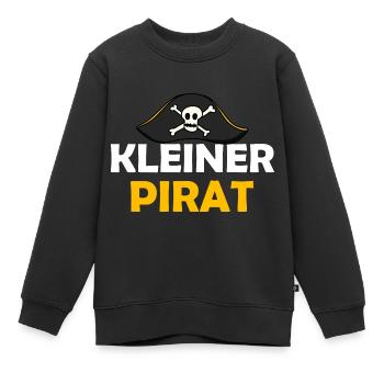 Kleiner Pirat Kapitän - Kinder Premium Organic Sweatshirt - Schwarz - Vorne - AI Model Kid Female (0cm)