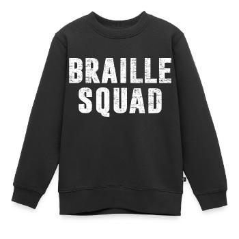Blind Visually Impaired - Kids Premium Organic Sweatshirt - black - Front - AI Model Kid Female (0cm)