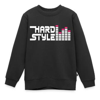 hard style hardstyle equalizer DE - Kinder Premium Organic Sweatshirt - Schwarz - Vorne - AI Model Kid Female (0cm)