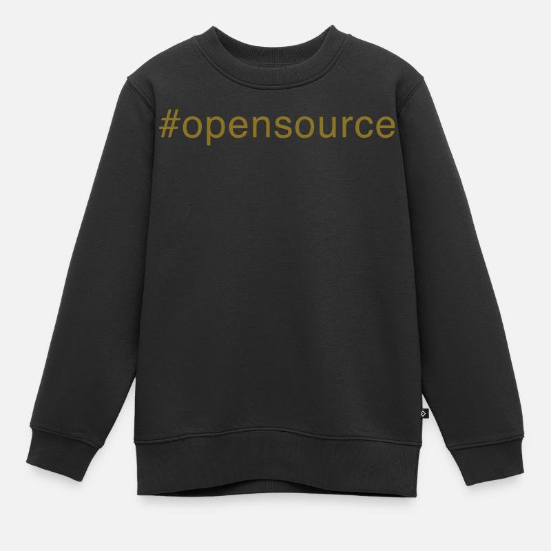 opensource - Kinder Premium Organic Sweatshirt - Schwarz