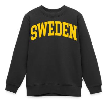 schweden - Kinder Premium Organic Sweatshirt - Schwarz - Vorne - AI Model Kid Female (0cm)