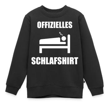 Offizielles Schlafshirt - Kinder Premium Organic Sweatshirt - Schwarz - Vorne - AI Model Kid Female (0cm)