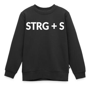 Enregistrer CTRL+S - Sweat Premium enfant bio - noir - Devant - AI Model Kid Female (0cm)