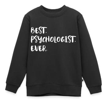 Psychologue - Sweat Premium enfant bio - noir - Devant - AI Model Kid Female (0cm)