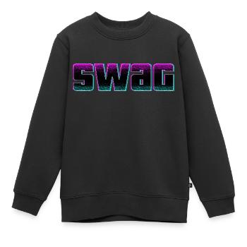 swag SWAG Swag - Sweat Premium enfant bio - noir - Devant - AI Model Kid Female (0cm)